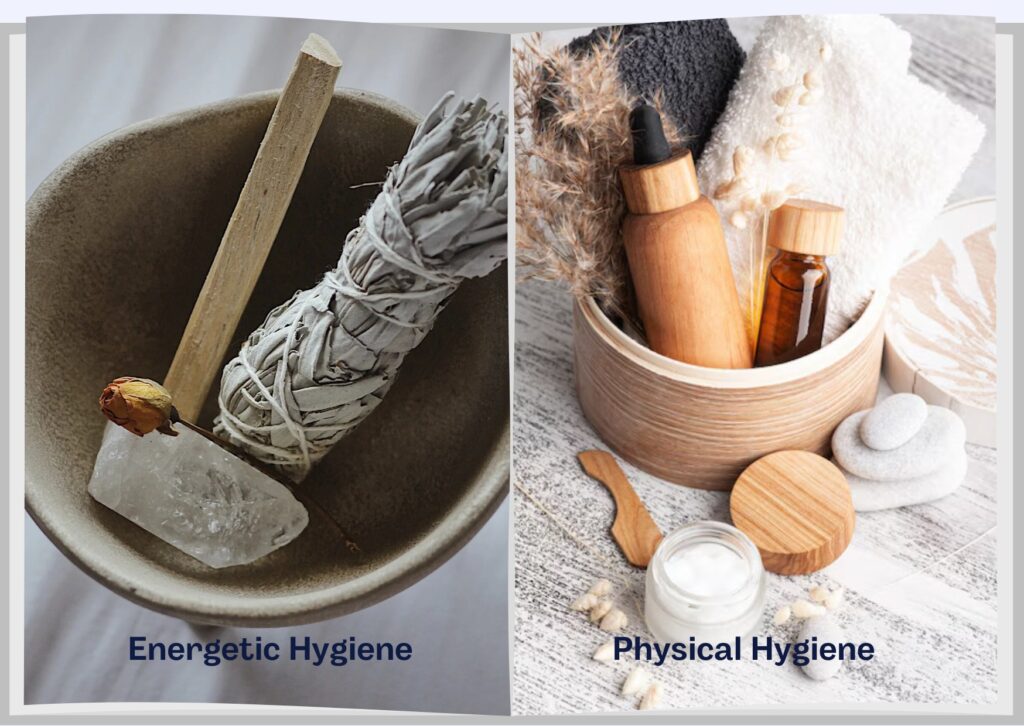 Aura cleansing compared to daily physical hygiene for maintaining a healthy human energy field.